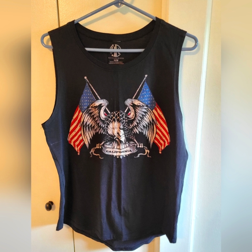 Women's black tank top